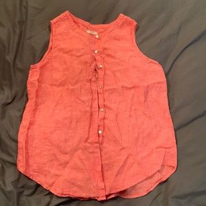 Christian Soriano Top Linen Button down L Large